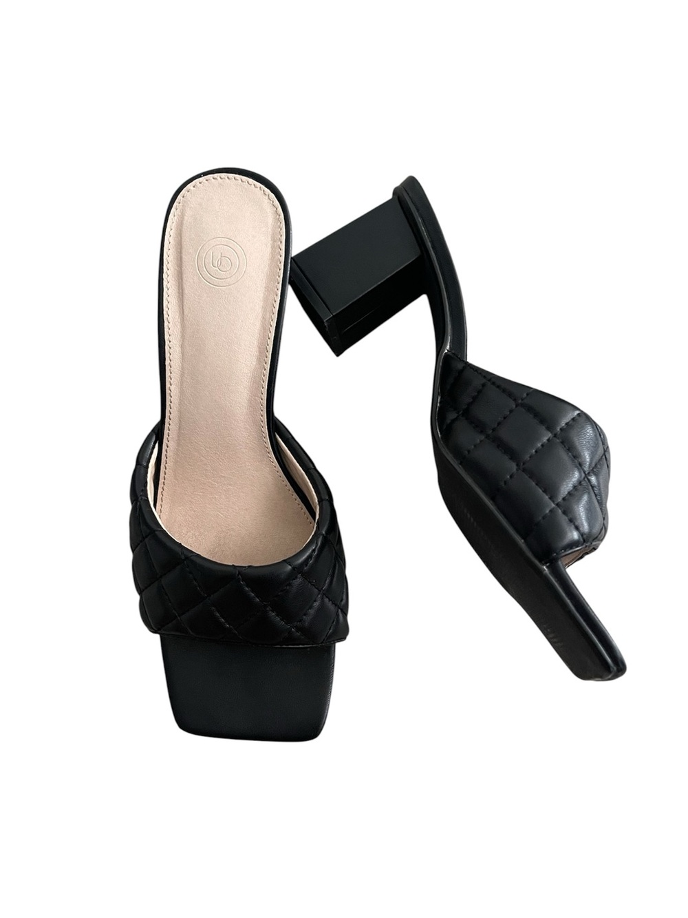 Urban Outfitters quilted block heel sandals - 8